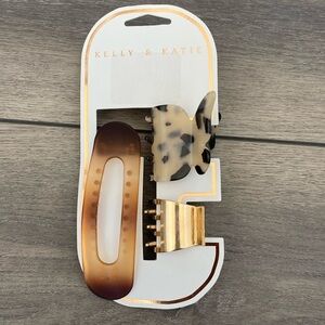 3 Pack Hair Clips - Kelly & Katie